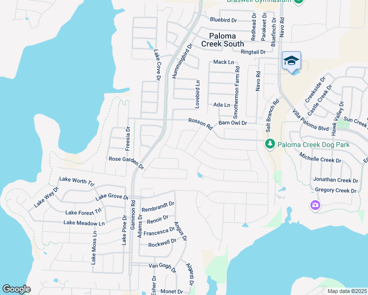 map of restaurants, bars, coffee shops, grocery stores, and more near 1307 Yellowthroat Drive in Little Elm