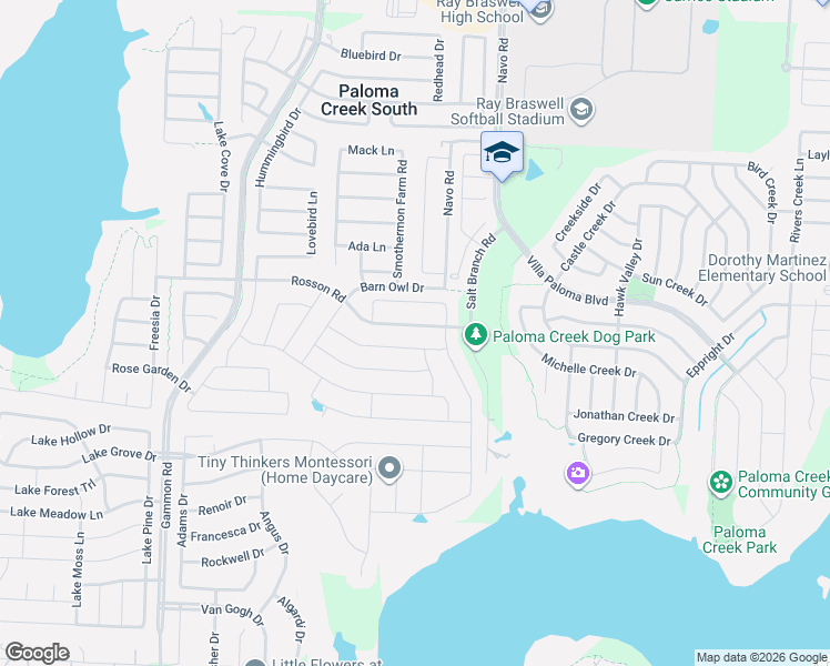 map of restaurants, bars, coffee shops, grocery stores, and more near 1201 Petrel Drive in Little Elm