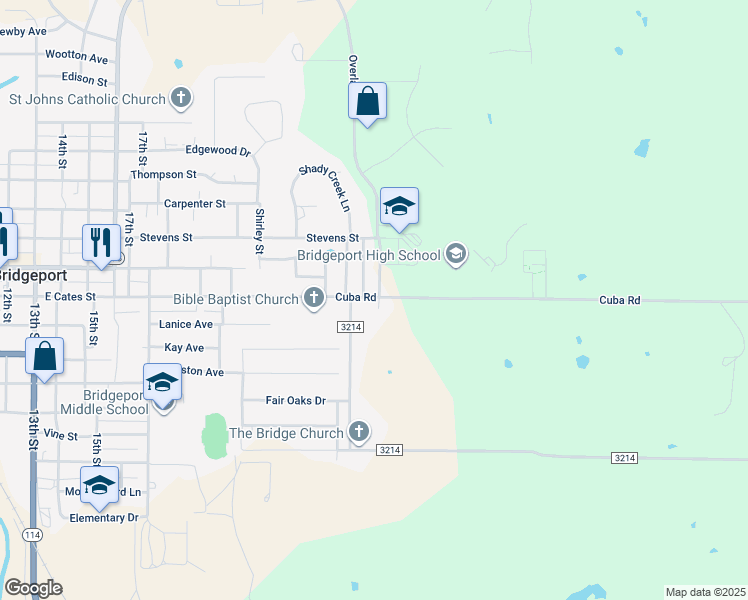 map of restaurants, bars, coffee shops, grocery stores, and more near 200 Cuba Road in Bridgeport