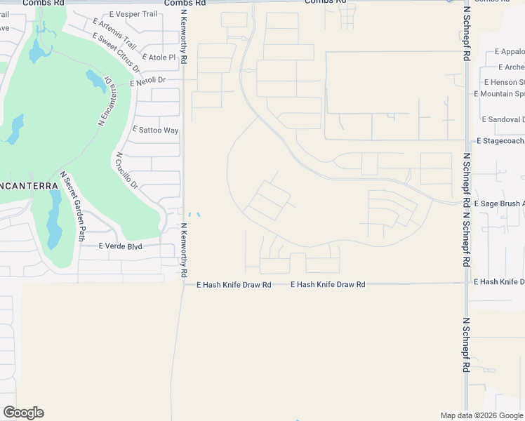 map of restaurants, bars, coffee shops, grocery stores, and more near 2663 East Stagecoach Pass Avenue in Queen Creek