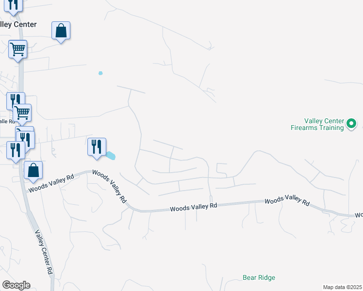 map of restaurants, bars, coffee shops, grocery stores, and more near 14264 Merion Circle in Valley Center