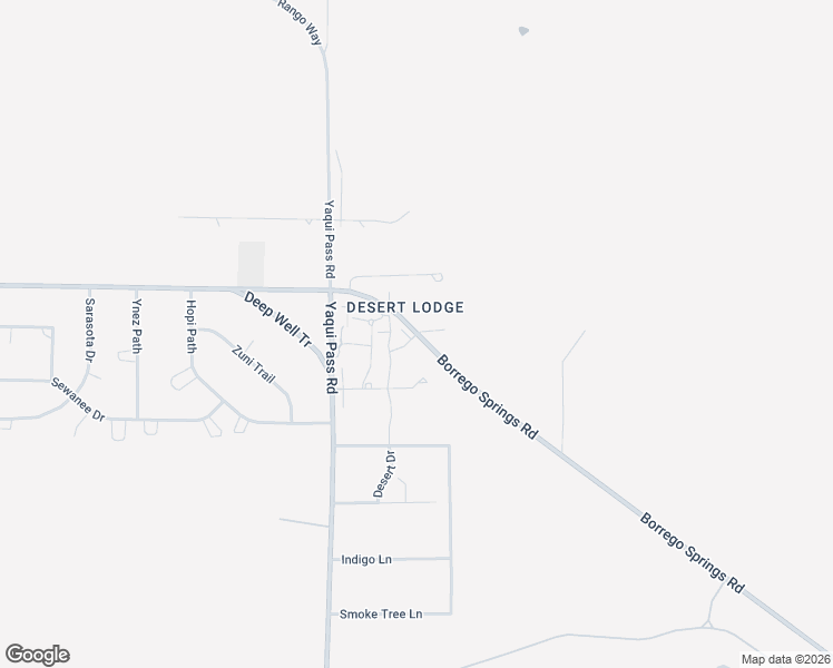 map of restaurants, bars, coffee shops, grocery stores, and more near 4801 Borrego Springs Road in Borrego Springs