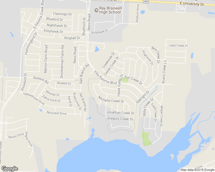 map of restaurants, bars, coffee shops, grocery stores, and more near 2021 Scott Creek in Little Elm