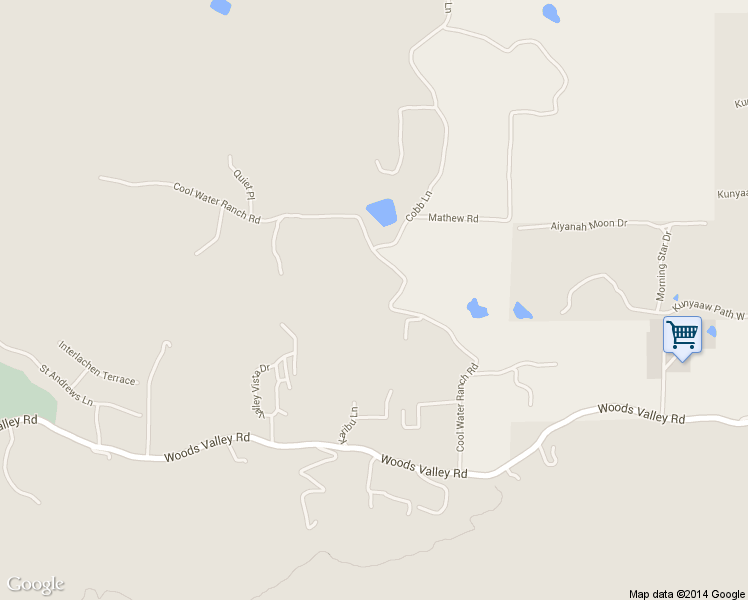 map of restaurants, bars, coffee shops, grocery stores, and more near 27332 Cool Water Ranch Road in Valley Center
