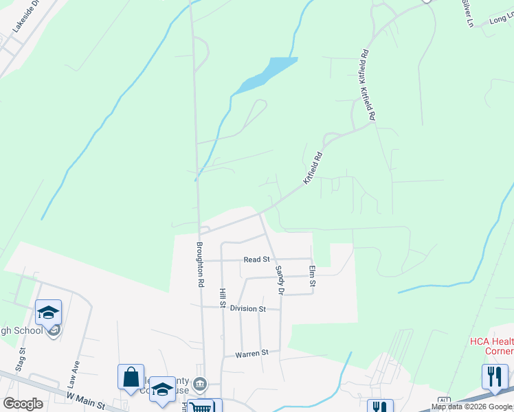 map of restaurants, bars, coffee shops, grocery stores, and more near 144 Kitfield Road in Moncks Corner