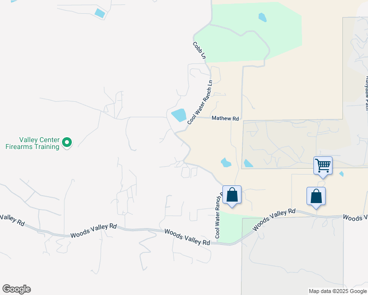 map of restaurants, bars, coffee shops, grocery stores, and more near 27332 Cool Water Ranch Road in Valley Center