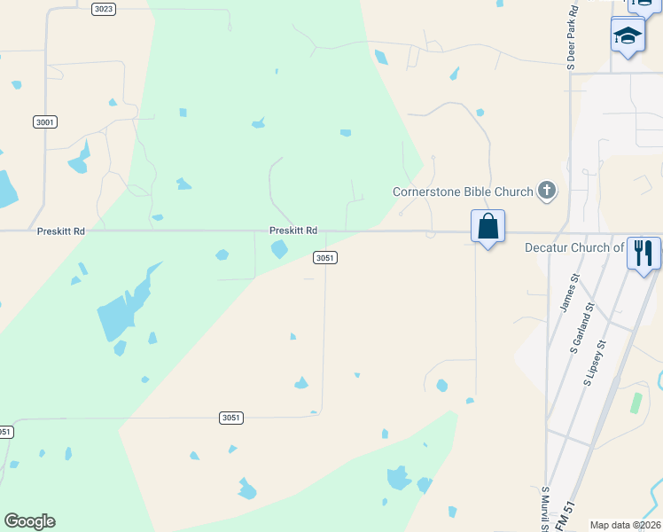 map of restaurants, bars, coffee shops, grocery stores, and more near 1724 Preskitt Road in Decatur