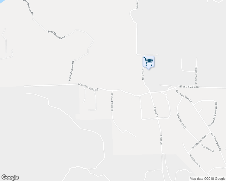 map of restaurants, bars, coffee shops, grocery stores, and more near Mirar De Valle Road & Orchard Vista Road in Valley Center