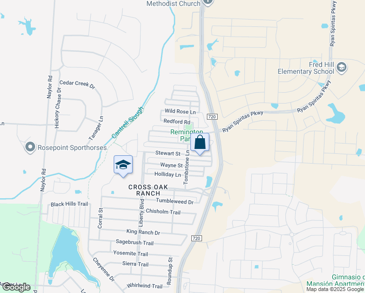 map of restaurants, bars, coffee shops, grocery stores, and more near 9024 Eastwood Avenue in Cross Roads