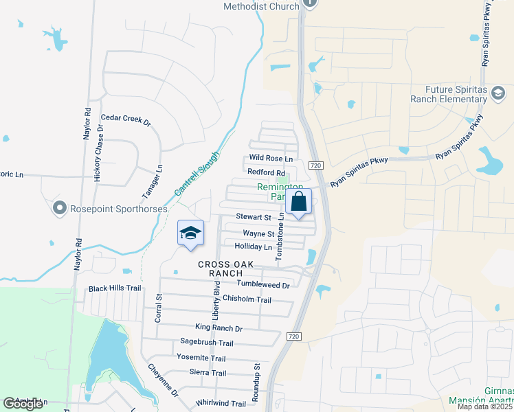 map of restaurants, bars, coffee shops, grocery stores, and more near 8925 Eastwood Avenue in Cross Roads