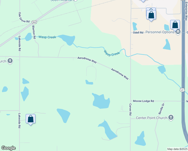 map of restaurants, bars, coffee shops, grocery stores, and more near 228 Raventree Lane in Griffin