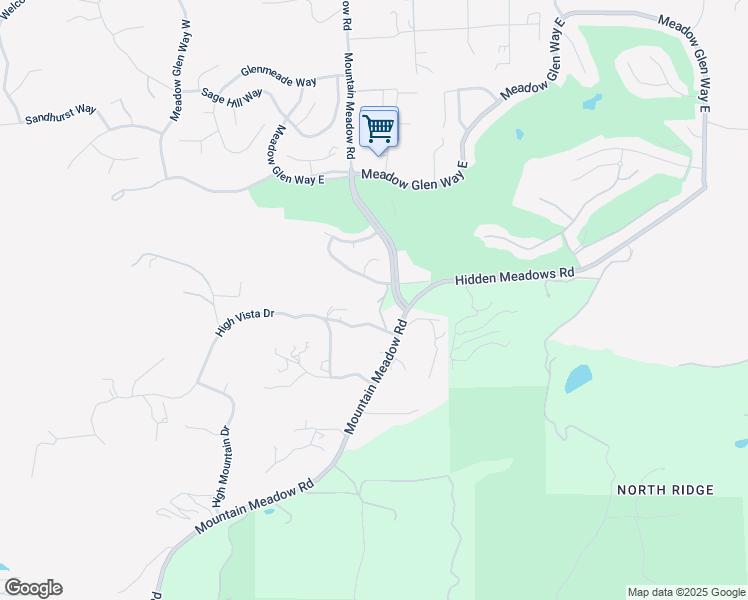 map of restaurants, bars, coffee shops, grocery stores, and more near 10240 Oak Spur Way in Escondido