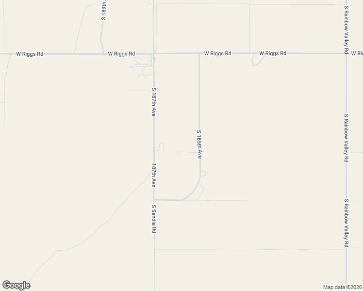 map of restaurants, bars, coffee shops, grocery stores, and more near 25828 South 185th Avenue in Buckeye