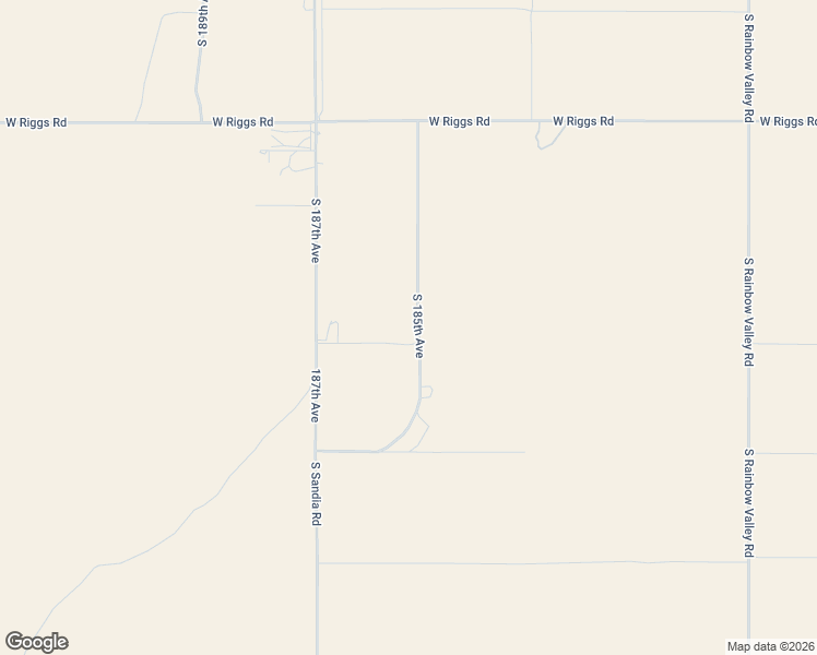 map of restaurants, bars, coffee shops, grocery stores, and more near 25828 South 185th Avenue in Buckeye