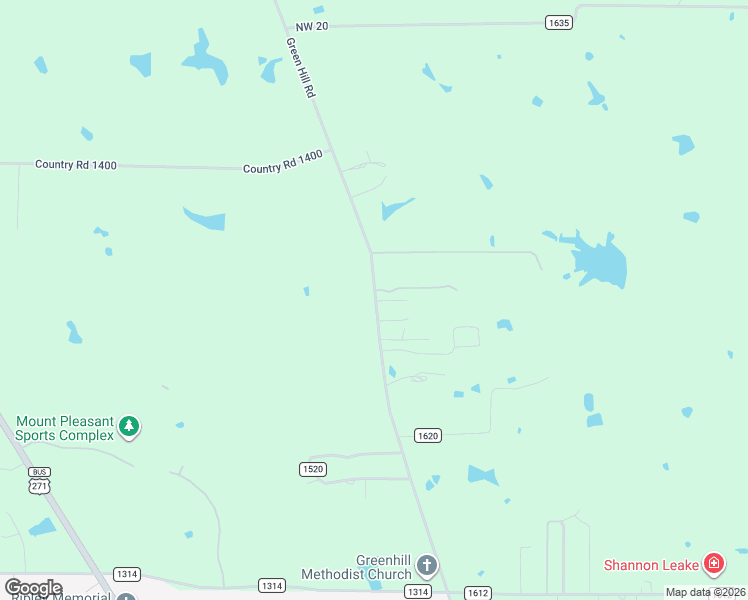 map of restaurants, bars, coffee shops, grocery stores, and more near 3190 Green Hill Road in Mount Pleasant