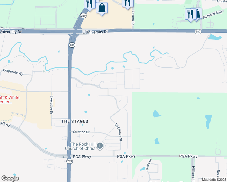 map of restaurants, bars, coffee shops, grocery stores, and more near 9709 Summit Hills Drive in Frisco