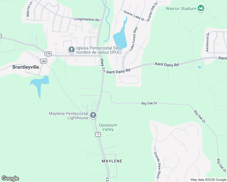map of restaurants, bars, coffee shops, grocery stores, and more near 100 Big Oak Drive in Alabaster