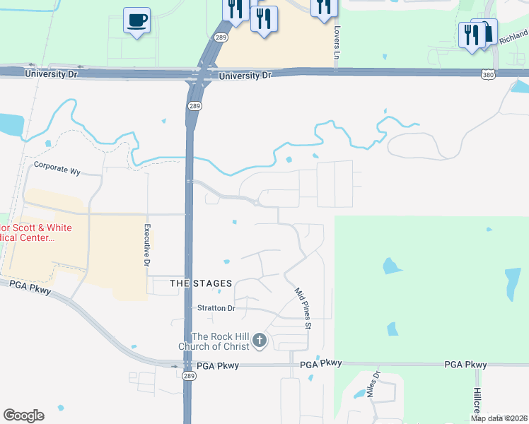 map of restaurants, bars, coffee shops, grocery stores, and more near 9541 Summit Hills Drive in Frisco