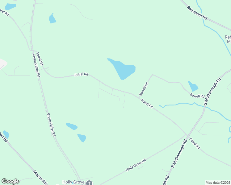 map of restaurants, bars, coffee shops, grocery stores, and more near 1084 Futral Road in Griffin