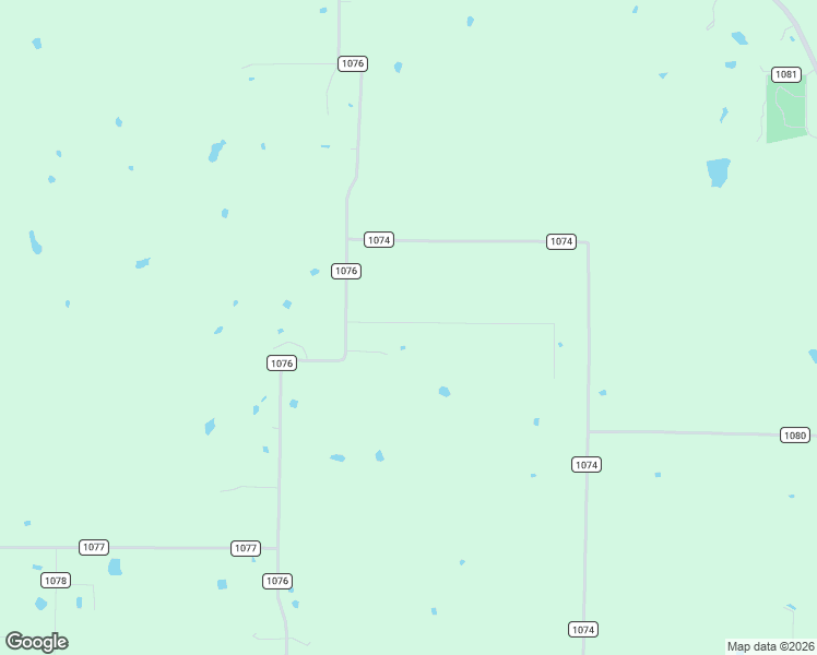 map of restaurants, bars, coffee shops, grocery stores, and more near County Road 1076 in Farmersville