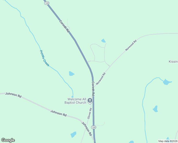 map of restaurants, bars, coffee shops, grocery stores, and more near 1277 Corinth Road in Hogansville