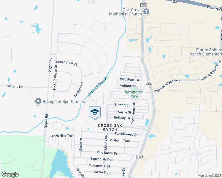 map of restaurants, bars, coffee shops, grocery stores, and more near 8801 Tucker Street in Cross Roads