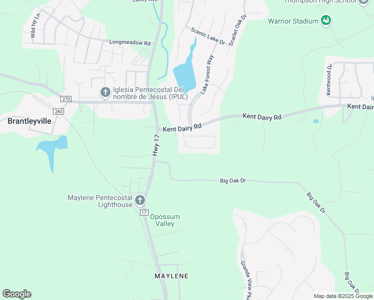 map of restaurants, bars, coffee shops, grocery stores, and more near 108 Carriage Drive in Alabaster