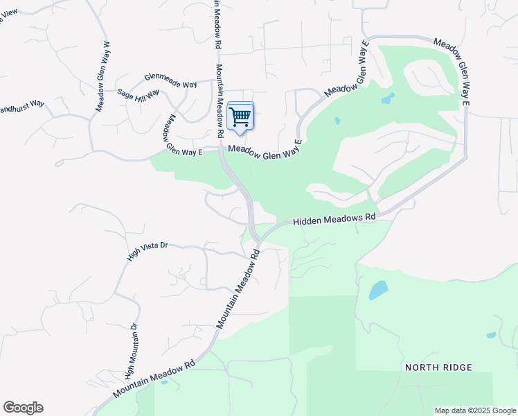 map of restaurants, bars, coffee shops, grocery stores, and more near 27735 Mountain Meadow Road in Escondido