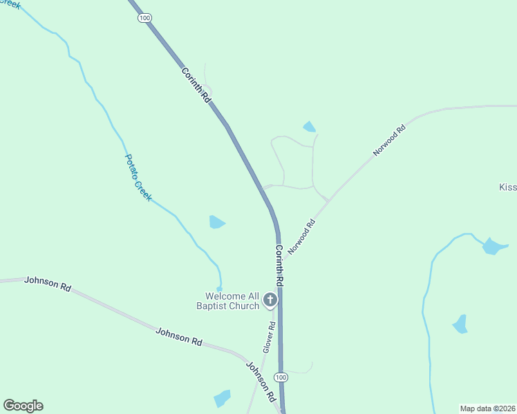 map of restaurants, bars, coffee shops, grocery stores, and more near 1277 Corinth Road in Hogansville