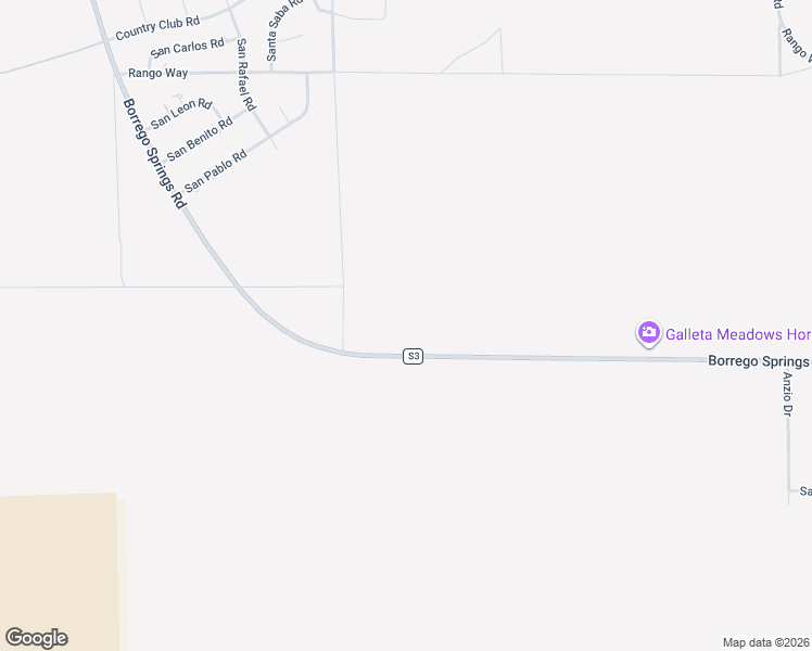 map of restaurants, bars, coffee shops, grocery stores, and more near Borrego Springs Road in Borrego Springs