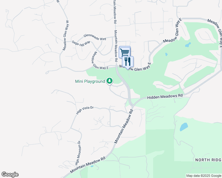 map of restaurants, bars, coffee shops, grocery stores, and more near 10247 Spruce Woodland Way in Escondido