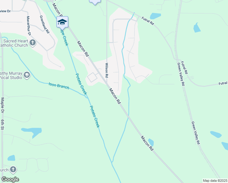 map of restaurants, bars, coffee shops, grocery stores, and more near 235 Autumn Ridge Drive in Griffin