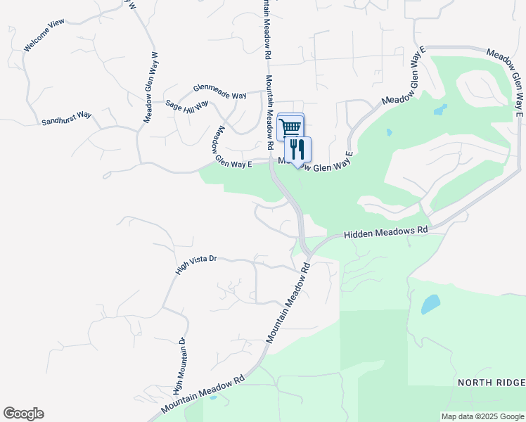 map of restaurants, bars, coffee shops, grocery stores, and more near 10247 Spruce Woodland Way in Escondido