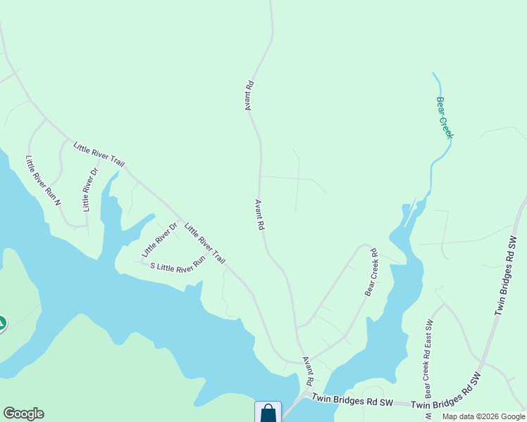 map of restaurants, bars, coffee shops, grocery stores, and more near 425 Avant Road in Eatonton