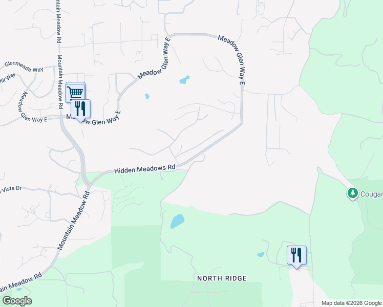 map of restaurants, bars, coffee shops, grocery stores, and more near 10551 Laurel Path in Escondido