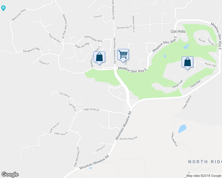 map of restaurants, bars, coffee shops, grocery stores, and more near 10243 Spruce Woodland Way in Escondido