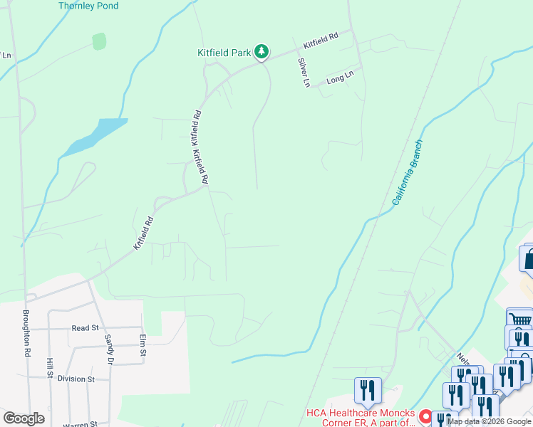 map of restaurants, bars, coffee shops, grocery stores, and more near 170 Kitfield Road in Moncks Corner