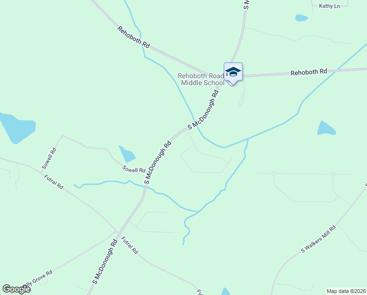 map of restaurants, bars, coffee shops, grocery stores, and more near 204 Glenview Trail in Griffin