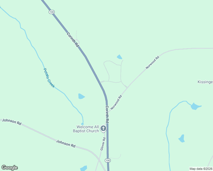 map of restaurants, bars, coffee shops, grocery stores, and more near 1306 Corinth Road in Hogansville