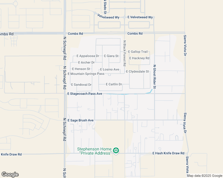 map of restaurants, bars, coffee shops, grocery stores, and more near 4084 East Nokota Road in San Tan Valley