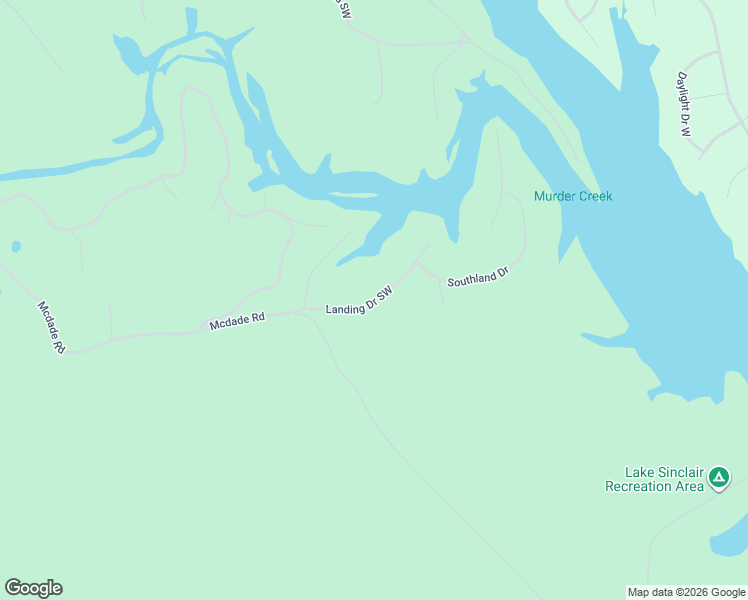 map of restaurants, bars, coffee shops, grocery stores, and more near 108-200 Landing Drive Southwest in Eatonton