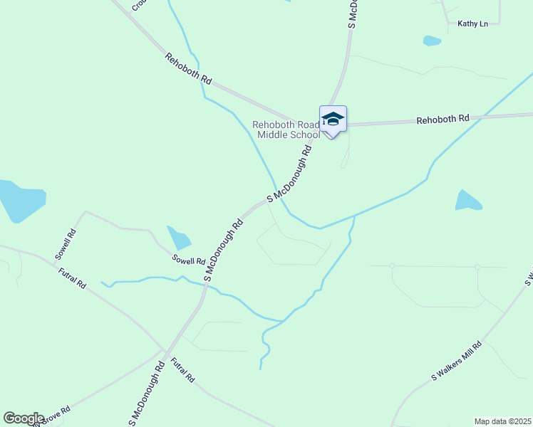 map of restaurants, bars, coffee shops, grocery stores, and more near 102 Glenview Drive in Griffin