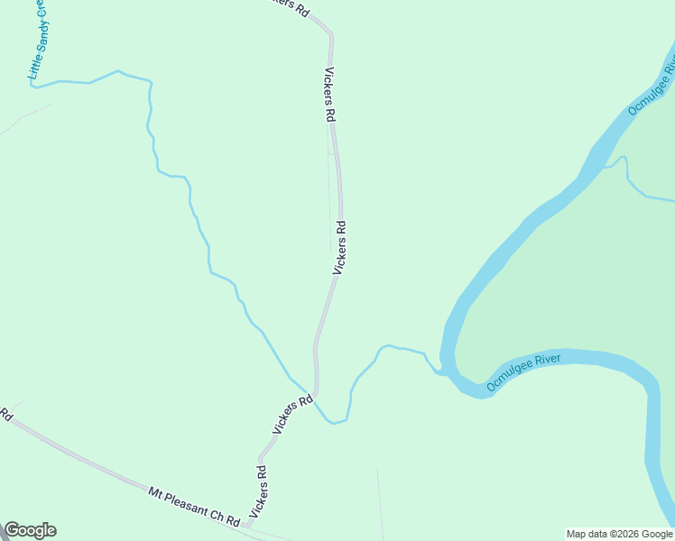 map of restaurants, bars, coffee shops, grocery stores, and more near Vickers Road in Flovilla