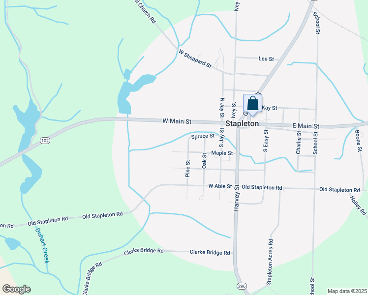 map of restaurants, bars, coffee shops, grocery stores, and more near 275 Spruce Street in Stapleton