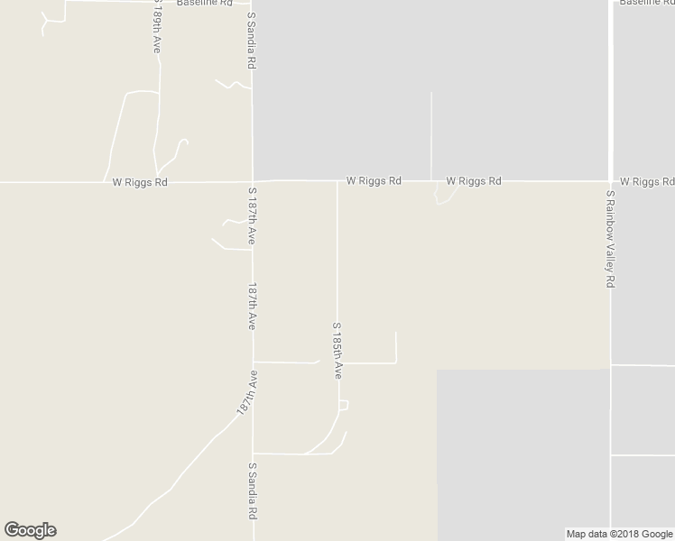 map of restaurants, bars, coffee shops, grocery stores, and more near 25553 South 185th Avenue in Buckeye