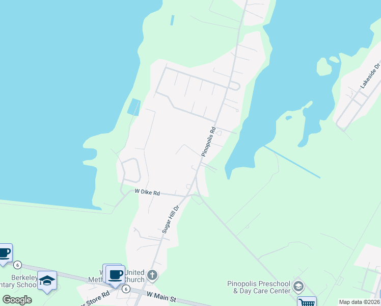 map of restaurants, bars, coffee shops, grocery stores, and more near 114 Dial Lane in Moncks Corner