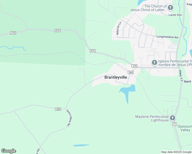 map of restaurants, bars, coffee shops, grocery stores, and more near 430 County Road 260 in Brantleyville
