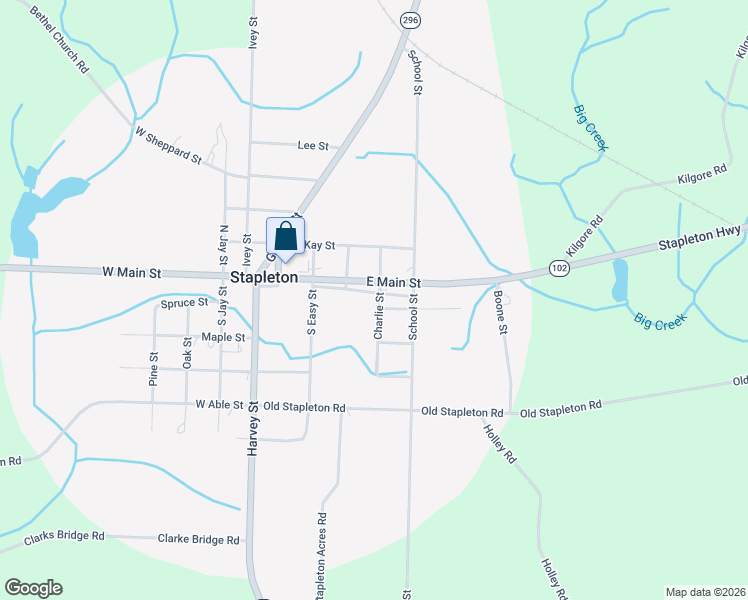 map of restaurants, bars, coffee shops, grocery stores, and more near 474 Baker Street in Stapleton