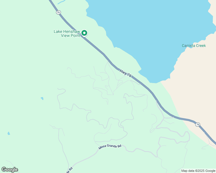 map of restaurants, bars, coffee shops, grocery stores, and more near 26455 California 76 in Santa Ysabel