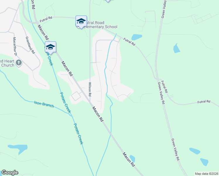 map of restaurants, bars, coffee shops, grocery stores, and more near 331 Stonewood in Griffin